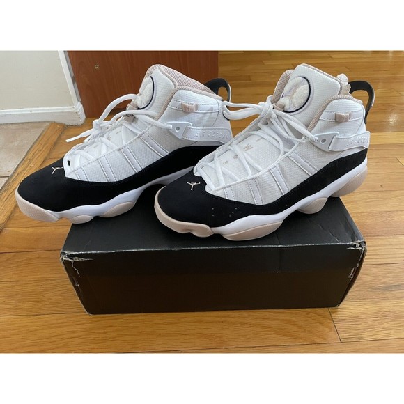 Nike Air Jordan 6 Rings Shoes "Fossil Stone" White 322992-112 Mens Size 9 NIB - Picture 4 of 7